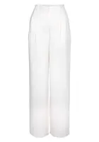 LASCANA Plisované nohavice  biela