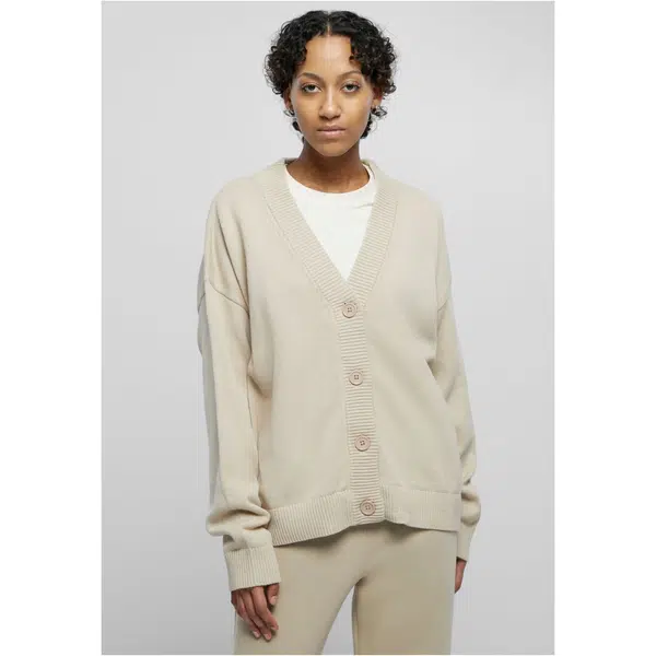 Dámský oversized cardigan - béžový