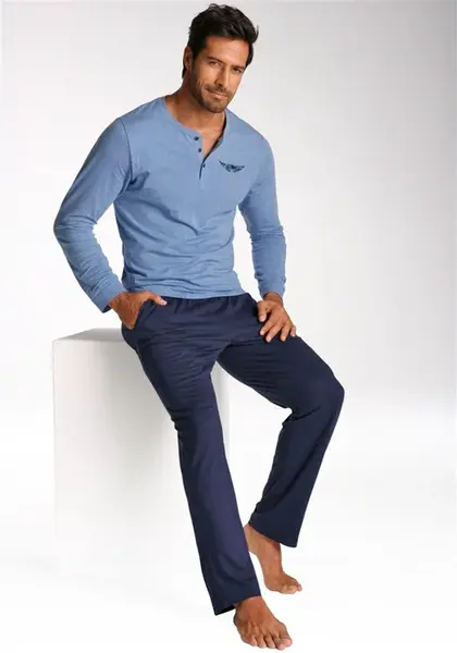 ARIZONA Dlhé pyžamo  modrá