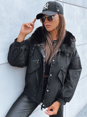 Dámská zimní bunda HEARTGLOW Barva černá DSTREET