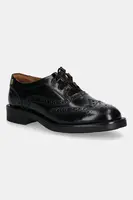 Kožené poltopánky Tommy Hilfiger BROGUE LEATHER CUT-OUT SHOE