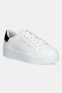 Kožené tenisky Tommy Hilfiger CHIC PLATFORM CUPSOLE PATENT