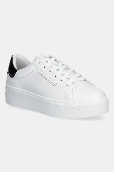 Kožené tenisky Tommy Hilfiger CHIC PLATFORM CUPSOLE PATENT