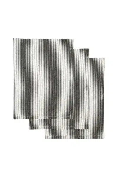 Kuchyňský hadřík House Doctor HDCook 55 x 75 cm 3-pack černá barva