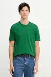 Bavlněné tričko Armani Exchange pánské, zelená barva, s potiskem, XM001414 AF16432