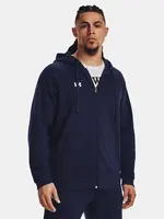 Tmavomodrá pánska mkina s kapucňou Under Armour UA Rival Fleece FZ Hoodie