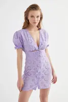 Trendyol Lilac Button Detailed Fisto Beach Dress