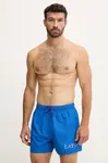 Plavkové šortky EA7 Emporio Armani modrá farba, AF13049.7M000519