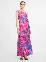 Fialové dámske maxi šaty ORSAY