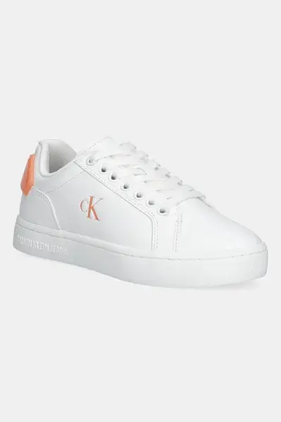 Calvin Klein Jeans Kožené tenisky Calvin Klein Jeans CLASSIC CUPSOLE RU PATCH LTH WN