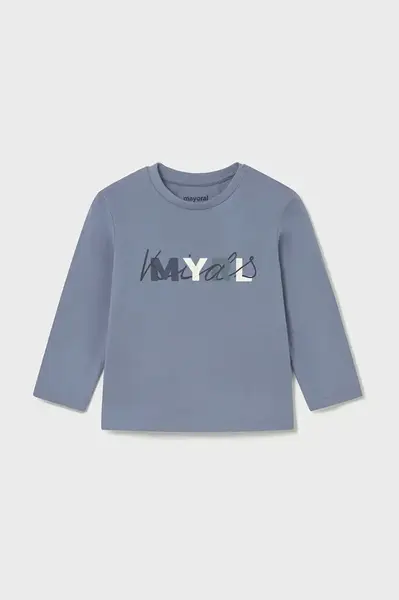 Bavlnené tričko s dlhým rukávom Mayoral