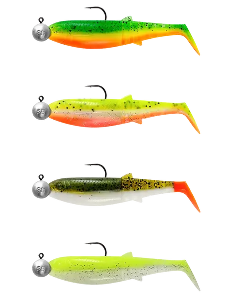 Savage gear gumová nástraha cannibal shad darkwater mix 4+4 - 6,8 cm 3 g 5 g #1/0