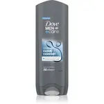 Dove Men+Care Clean Comfort sprchový gel na obličej, tělo a vlasy 250 ml