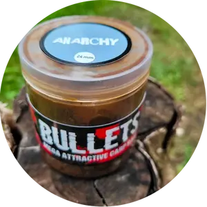 G.b.u. dipované boilies bullets anarchy 200 g - 24 mm