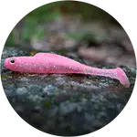 Redbass gumová nástraha ripper kicker pink g uv - xl 125 mm