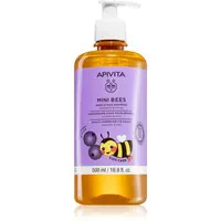 Apivita Mini Bees Gentle Kids Shampoo Blueberry & Honey šampon pro jemné vlasy pro děti 500 ml