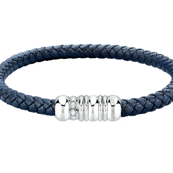 Morellato Nadčasový kožený náramek pro muže Moody SQH55