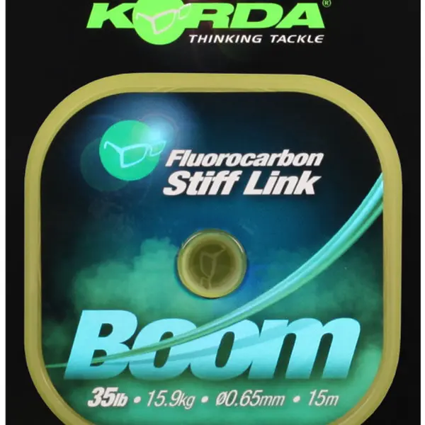 Korda fluorocarbon stiff link boom 15 m - 0,65 mm 35 lb