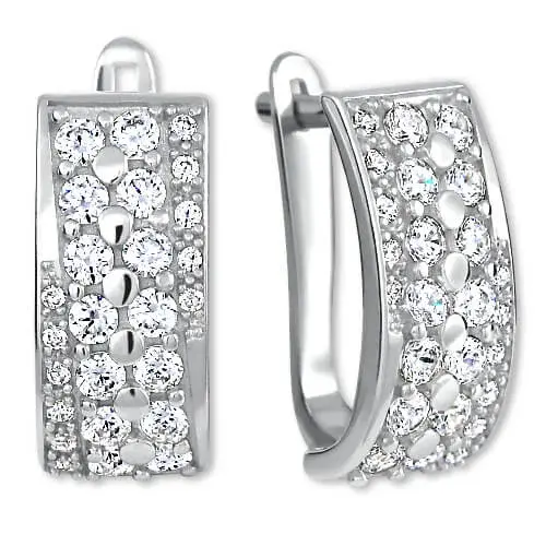 Soliter Luxusní stříbrné náušnice 436 001 00500 04