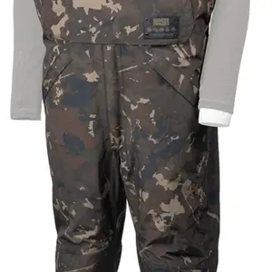 Nash kalhoty zero tolerance helluva waterproof bib and brace camo - xxxl