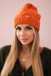 marka niezdefiniowana Dámska čiapka Ramona K383 oranžová