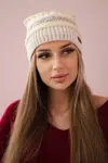 marka niezdefiniowana Čapica s fleece Patrycja K254 žltá + béžová