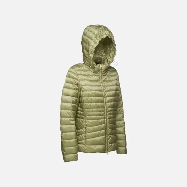 Light Green Women's Quilted Jacket Geox Jaysen - Ladies