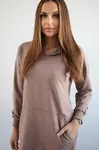 Mocha dress with hood
