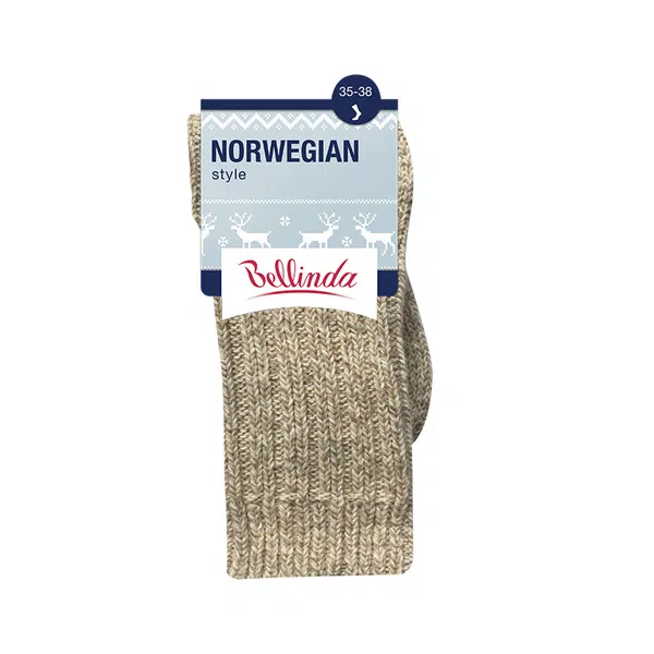 Bellinda
NORWEGIAN STYLE SOCKS - Pánske zimné ponožky nórskeho typu - sivá