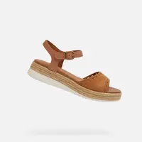 Brown women's sandals Geox Eolie - Women's