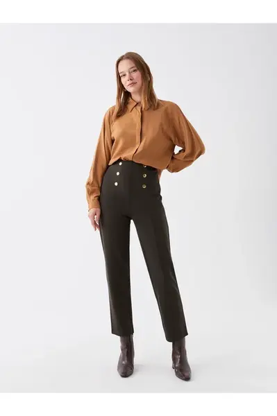 LC Waikiki Women's Slim Fit Straight Trousers