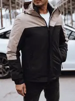 Pánska prechodná bunda s kapucňou