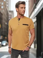 Pánska polokošeľa khaki Dstreet