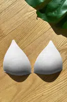 84322 Dewberry Triangle Bikini Top with Double Push-Up Pad-WHITE