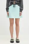 Sukně adidas Originals 3S Mini Skirt tyrkysová barva, mini, áčková, JP3653