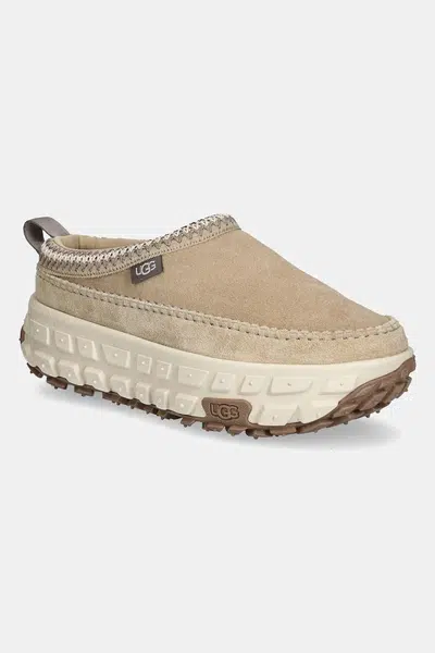 Semišové pantofle UGG Venture Daze pánské, béžová barva, 1154530-MDSD