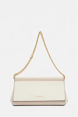Kožená kabelka MICHAEL Michael Kors béžová barva, 30S5G9YC6L