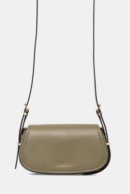 Kožená kabelka MICHAEL Michael Kors zelená barva, 32S5GL0C1L
