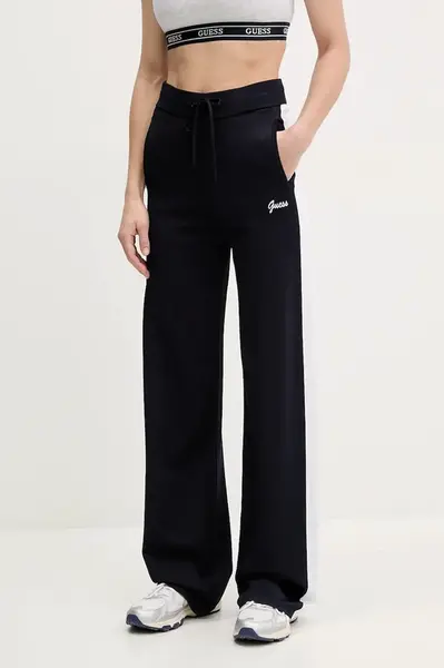 Tepláky Guess dámské, tmavomodrá barva, s aplikací, V5GB00 Z3D60