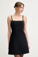 Šaty Herve Leger Milly tmavomodrá barva, mini, HLT8499590
