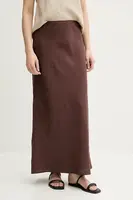 Lněná sukně Samsoe Samsoe SAAGNETA