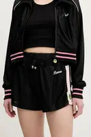 Kraťasy Barrow dámské, černá barva, s aplikací, high waist, S5BWWOSH117