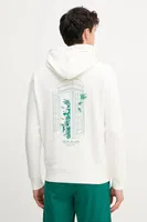 Bavlněná mikina Pepe Jeans DOMINIC HOODIE pánská, bílá barva, s kapucí, s potiskem, PM582830