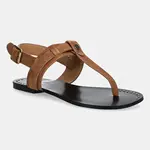 Semišové sandály Pepe Jeans SAM ONE dámské, hnědá barva, PLS90705