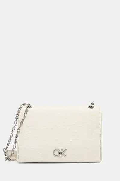 Kabelka Calvin Klein béžová barva, K60K613177
