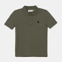 Dětské polo tričko Calvin Klein Jeans zelená barva, IB0IB02486