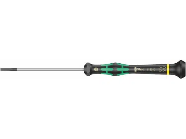 Wera 118010 Šroubovák plochý 0,5x3x80 mm k použití v elektronice Kraftform Micro typ 2035