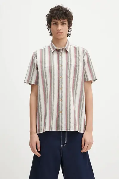 Bavlněná košile Barbour Barbour Lipton Striped S/S Relaxed Fit Shirt