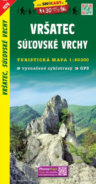 SC 1076 Vršatec, Súľovské vrchy 1:50 000