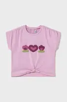 Dětské tričko Mayoral fialová barva, 1046